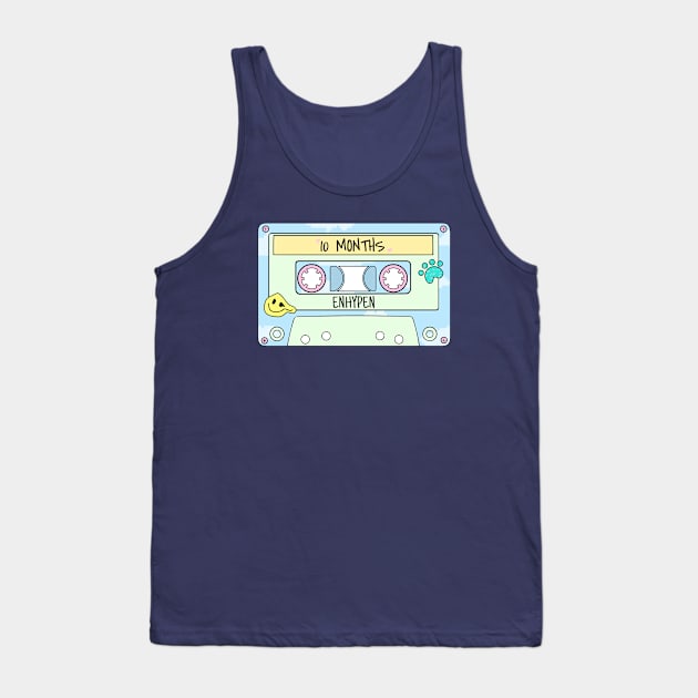 ENHYPEN 10 Months Cassette Tape Tank Top by Orchyd